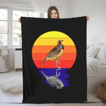 Discover patridge quail grouse Fleece Blankets
