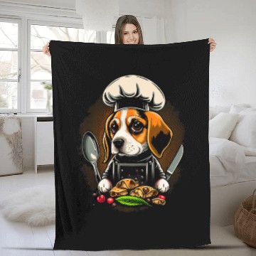 Discover Cooking Beagle Restaurant cook on Beagle chef Baseball Tees Fleece Blankets