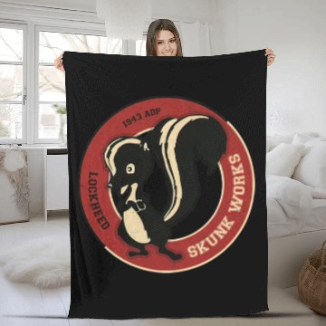 Discover Skunk Works Lockheed 1942 USAF 3D Fleece Blankets