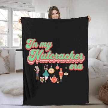 Discover In My Nutcracker Mom EraChristmas Nutcracker Ballet Festive Fleece Blankets