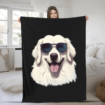 Discover Great Pyrenees Sunglasses Great Pyrenees dog Zip Fleece Blankets