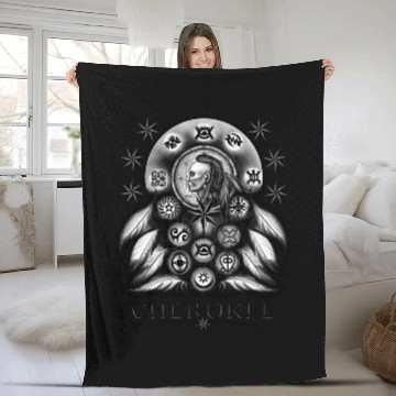 Discover Cherokee Indian Native American Warrior Dream Catcher Baseball Tees Fleece Blankets