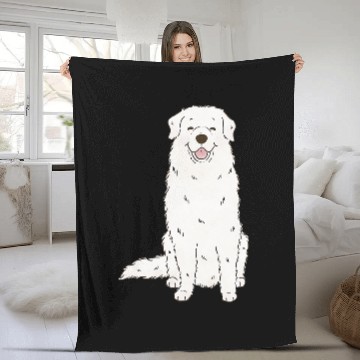 Discover Great Pyrenees Lovers PYR Dog Mom Zip Fleece Blankets