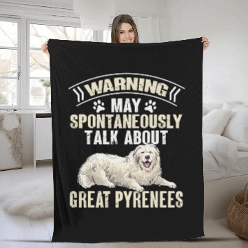 Discover Great Pyrenees Dog Pyrenees 1 Fleece Blankets