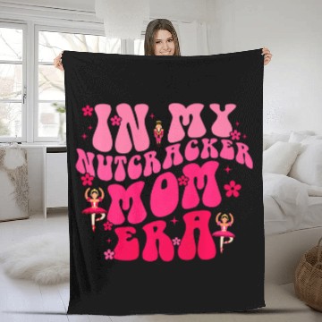 Discover In My Nutcracker Mom Era Christmas Nutcracker Ballet Festive 1 Baseball Tees Fleece Blankets