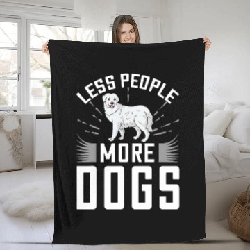 Discover Great Pyrenees Dog Puppies Owner Lover 20 Fleece Blankets