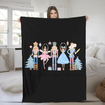 Discover In My Nutcracker Mom Era Christmas Nutcracker Ballet Festive Baseball Tees Fleece Blankets