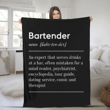 Discover Bartender Definition Bar Pub Alcohol Baseball Tees Fleece Blankets