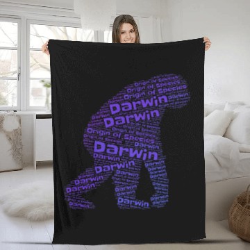 Discover Charles Darwin Ape Cool Classic Fleece Blankets