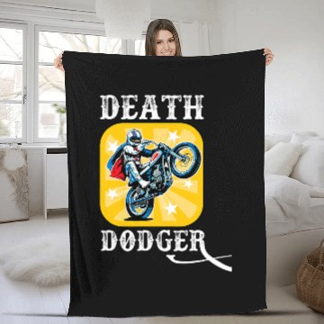 Discover Death Dodger Stunt Man Motorcycle Jumper Baseball Tees Fleece Blankets
