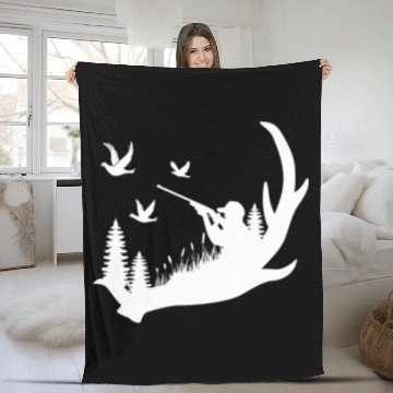Discover Pigeon Antler Bird Dove Hunting Gift   2Dove Hunter Baseball Tees Fleece Blankets