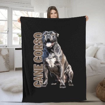 Discover Cane Corso Watercolor Fleece Blankets