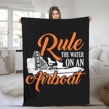 Discover Rule The Water On An Airboat Hydroplane Propeller Swamp Baseball Tees Fleece Blankets