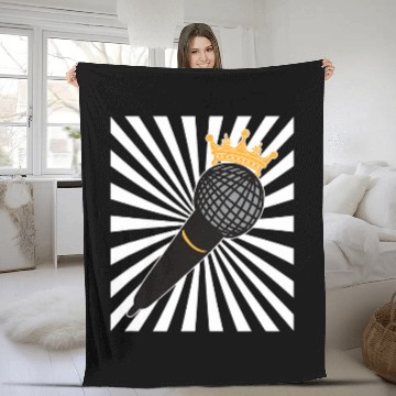 Discover Karaoke Singing Singer Bar Microphone Music Vocal Songs Fleece Blankets
