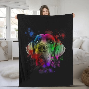 Discover Great Dane Dog with Splash Art Design Baseball Tees Fleece Blankets