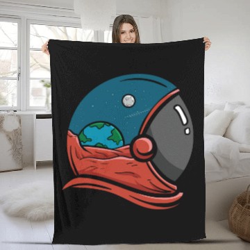 Discover Future Astronaut Universe Aerospace Engineer Galaxy Zip Fleece Blankets