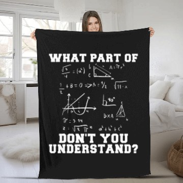 Discover Math Teacher Funny High School Mathematic Quote Math Formula Fleece Blankets