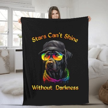 Discover Comedy Black Bulldog Fleece Blankets