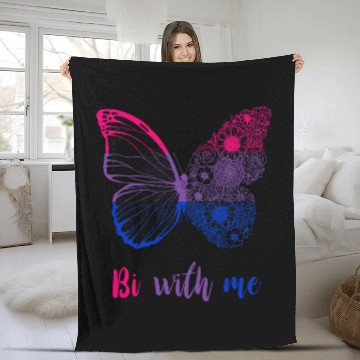 Discover LGBTQ Butterfly Be With Me Bi Pride Bisexual Pride LGBT Baseball Tees Fleece Blankets