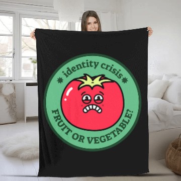 Discover The Tomatoes Identity Crisis  Fruit or Vegetable Fleece Blankets