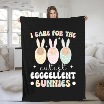 Discover Cutest Bunnies NICU nurses Easter Bunny NICU Nursing Easter Baseball Tees Fleece Blankets