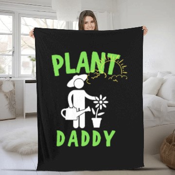 Discover Lacrosse Gift Mens Plant Daddy   Garden Vegetable Lover Fleece Blankets