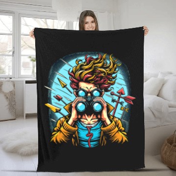 Discover Meteorology Kids Tornado Storm Chasing Storm Fan 22 Fleece Blankets