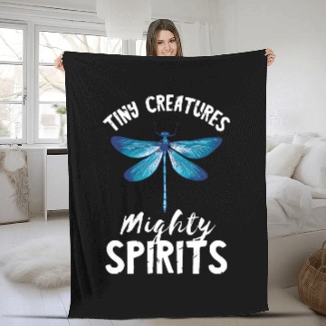 Discover Nature Insect Dragonfly Tiny Creatures Mighty Spirits Baseball Tees Fleece Blankets