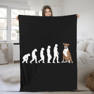 Discover Dog Evolution Boxer Fleece Blankets