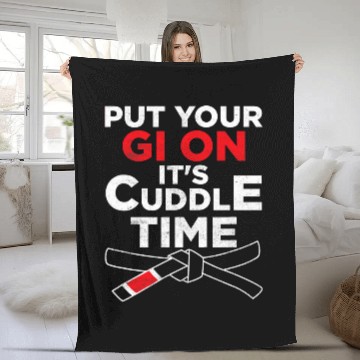 Discover Put Your Gi On Its Cuddle Time BJJ MMA Jujitsu Jiu Jitsu Baseball Tees Fleece Blankets