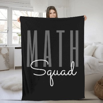 Discover Math Squad Math Coachs Math Teacher 21 Baseball Tees Fleece Blankets
