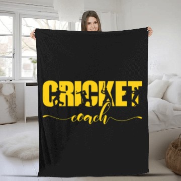 Discover Cricket Coachs 2 Fleece Blankets