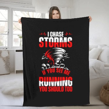 Discover Meteorologist tornado storm chaser meteorology storm chasing Fleece Blankets