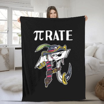 Discover Math Pirate Pi Fleece Blankets