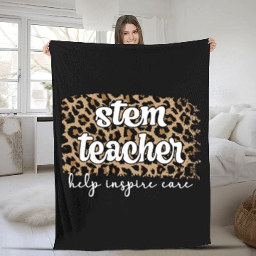 Discover STEM Teacher Science Technology Engineering Math 22 Fleece Blankets