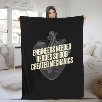 Discover Engineers Needed Heroes so God Created Mechanics Car 22 Baseball Tees Fleece Blankets