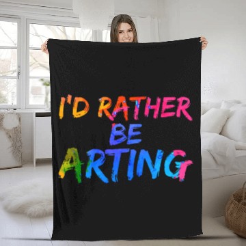 Discover Creative Sketching Id Rather Be Arting Artist Painter Baseball Tees Fleece Blankets