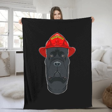 Discover Canine Handler I Fireman Dog I Firefighter Cane Corso Baseball Tees Fleece Blankets