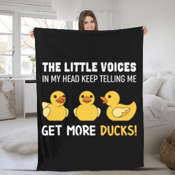 Discover Rubber Duckie Rubber Duck Fleece Blankets