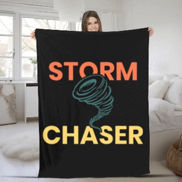 Discover Funny Future Storm Chasing Meteorologist Men Women Tornado Zip Fleece Blankets
