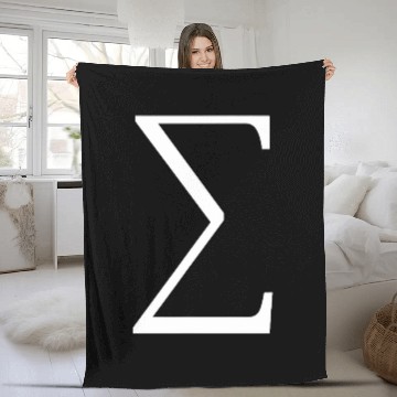 Discover Sigma symbol sum of numbers in math physics and science 21 Zip Fleece Blankets