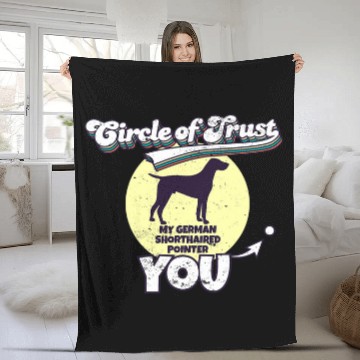Discover Circle Of Trust German Shorthaired Pointer Zip Fleece Blankets