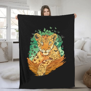 Discover Leopard And Butterflies Butterfly Wings Flying Insect Bug Baseball Tees Fleece Blankets