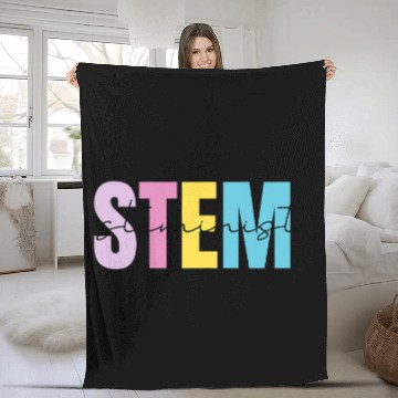 Discover Stem Squad Science Technology Engineering Math 2Steminist Fleece Blankets