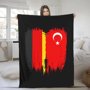 Discover Turkey Germany Flag Baseball Tees Fleece Blankets