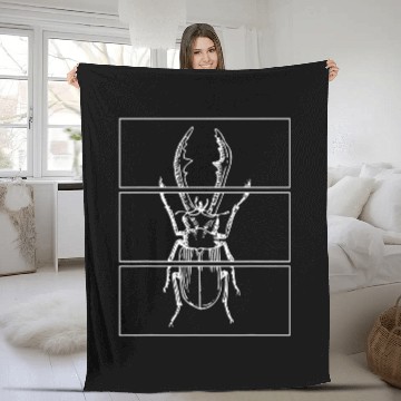 Discover Nu Goth Aesthetic Beetle Bug Insect Fleece Blankets