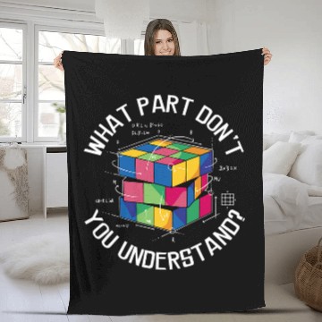 Discover Math Speed Cubing Puzzle lover Cube Colorful vintages Cube Baseball Tees Fleece Blankets