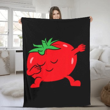Discover Tomato Dabbings Tomato Fruit Love Tomatoes Fleece Blankets