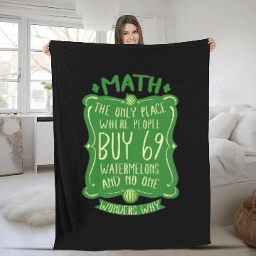 Discover Math Nerd Mathematics Mathy Fleece Blankets