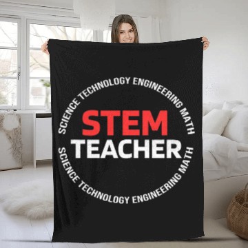 Discover STEM Teacher 2Science Technology Engineering Math Fleece Blankets